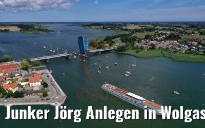 Junker Jörg Anlegen in Wolgast 04.08.2020