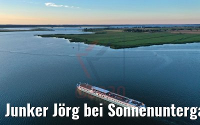 Junker Jörg bei Sonnenuntergang vor Zecheriner Brücke 06.08.2020