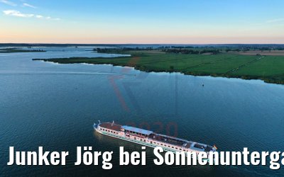 Junker Jörg bei Sonnenuntergang vor Zecheriner Brücke 06.08.2020