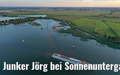 Junker Jörg bei Sonnenuntergang vor Zecheriner Brücke 06.08.2020