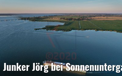 Junker Jörg bei Sonnenuntergang vor Zecheriner Brücke 06.08.2020