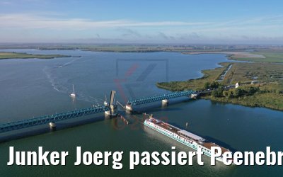 Junker Joerg passiert Peenebrücke Zecherin 19.09.2019