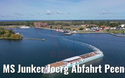 MS Junker Joerg Abfahrt Peenemünde 19.09.2019