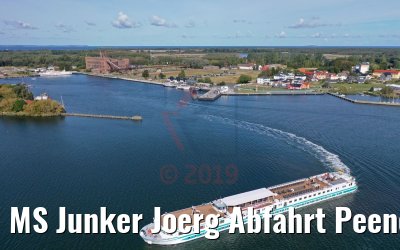 MS Junker Joerg Abfahrt Peenemünde 19.09.2019