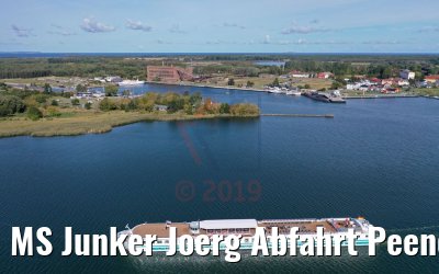 MS Junker Joerg Abfahrt Peenemünde 19.09.2019