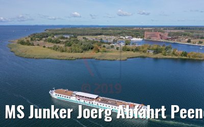 MS Junker Joerg Abfahrt Peenemünde 19.09.2019