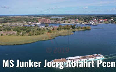 MS Junker Joerg Abfahrt Peenemünde 19.09.2019