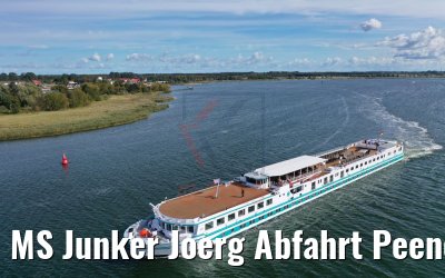 MS Junker Joerg Abfahrt Peenemünde 19.09.2019