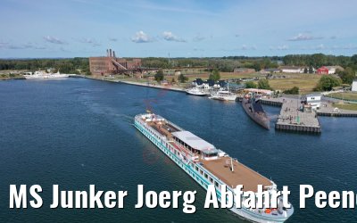 MS Junker Joerg Abfahrt Peenemünde mit U-Boot 19.09.2019