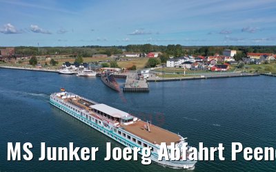 MS Junker Joerg Abfahrt Peenemünde mit U-Boot 19.09.2019
