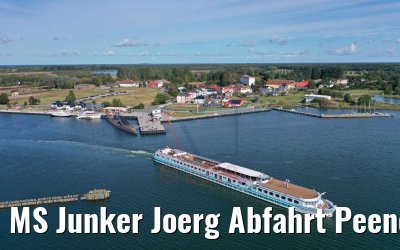 MS Junker Joerg Abfahrt Peenemünde mit U-Boot 19.09.2019