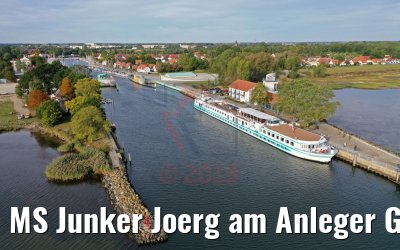 MS Junker Joerg am Anleger Greifswald-Wieck 15.09.2019