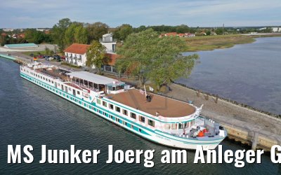 MS Junker Joerg am Anleger Greifswald-Wieck 15.09.2019