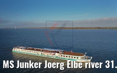 MS Junker Joerg Elbe river 31.12.2019