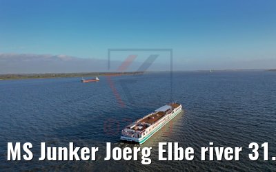 MS Junker Joerg Elbe river 31.12.2019
