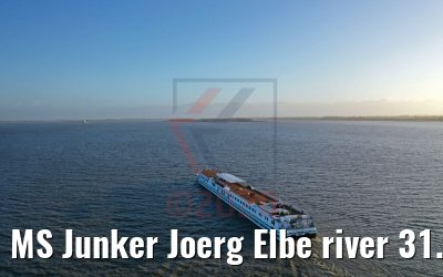 MS Junker Joerg Elbe river 31.12.2019