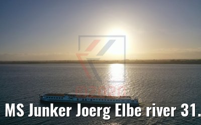 MS Junker Joerg Elbe river 31.12.2019