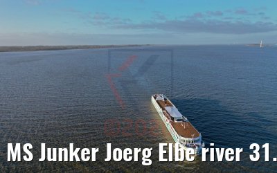 MS Junker Joerg Elbe river 31.12.2019