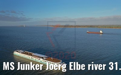 MS Junker Joerg Elbe river 31.12.2019