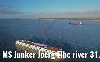 MS Junker Joerg Elbe river 31.12.2019