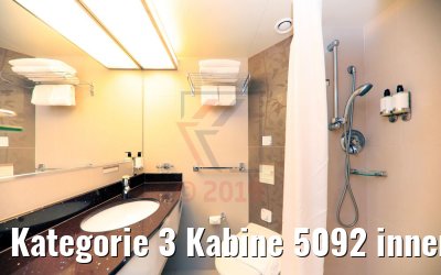 Kategorie 3 Kabine 5092 innen Bad Vasco Da Gama