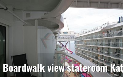 Boardwalk view stateroom Kat. B2 Nr. 12693 balcony view to boardwalk