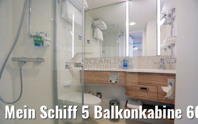 Mein Schiff 5 Balkonkabine 6087 Kat. H Bad