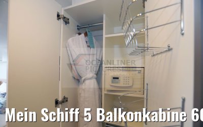 Mein Schiff 5 Balkonkabine 6089 Kat. H Schrank