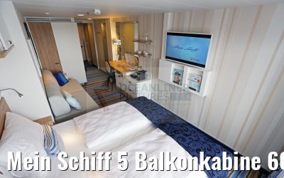 Mein Schiff 5 Balkonkabine 6089 Kat. H Wohnraum