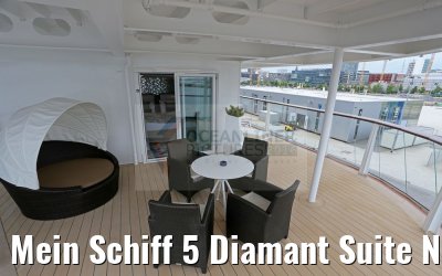 Mein Schiff 5 Diamant Suite Nr. 6176 Balkon