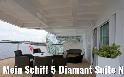 Mein Schiff 5 Diamant Suite Nr. 6176 Balkon