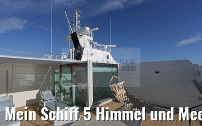 Mein Schiff 5 Himmel und Meer Suite 14008 Dachterrasse