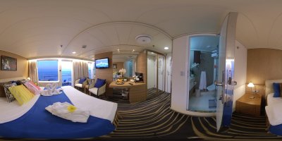 Balkonkabine S8 Ocean Majesty Champagner inside