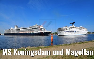 MS Koningsdam und Magellan Warnemuende 23.05.2018