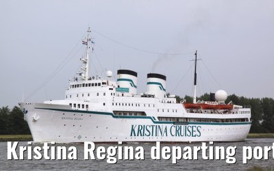 Kristina Regina departing port of Amsterdam, 25. May 2009