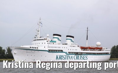 Kristina Regina departing port of Amsterdam, 25. May 2009