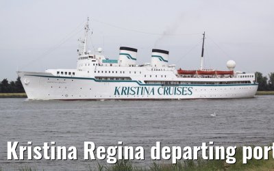 Kristina Regina departing port of Amsterdam, 25. May 2009