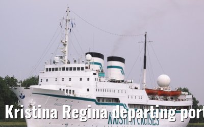 Kristina Regina departing port of Amsterdam, 25. May 2009