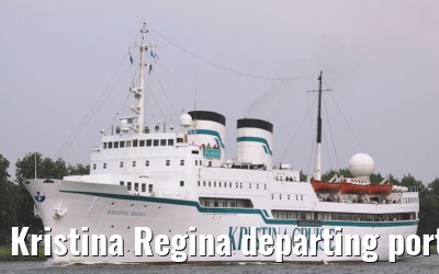 Kristina Regina departing port of Amsterdam, 25. May 2009