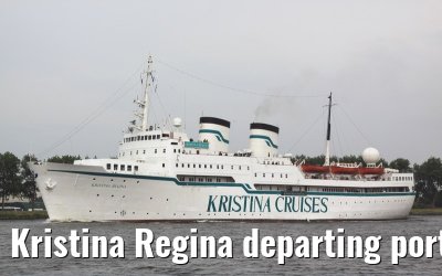 Kristina Regina departing port of Amsterdam, 25. May 2009