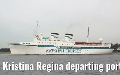 Kristina Regina departing port of Amsterdam, 25. May 2009