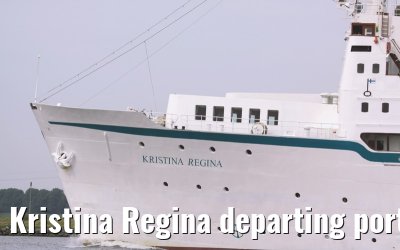 Kristina Regina departing port of Amsterdam, 25. May 2009