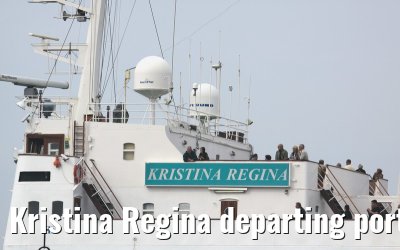 Kristina Regina departing port of Amsterdam, 25. May 2009
