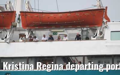 Kristina Regina departing port of Amsterdam, 25. May 2009