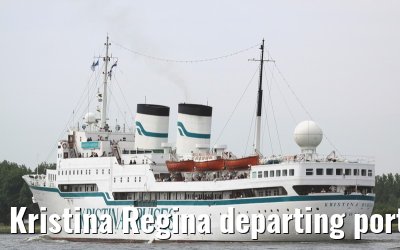 Kristina Regina departing port of Amsterdam, 25. May 2009