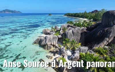 Anse Source d`Argent panoramic views, La Digue 05.02.2024