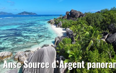 Anse Source d`Argent panoramic views, La Digue 05.02.2024