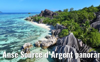 Anse Source d`Argent panoramic views, La Digue 05.02.2024