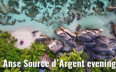 Anse Source d´Argent evening view 07.02.2024