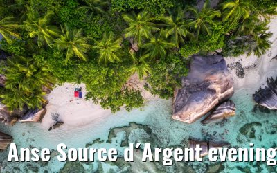 Anse Source d´Argent evening view 07.02.2024